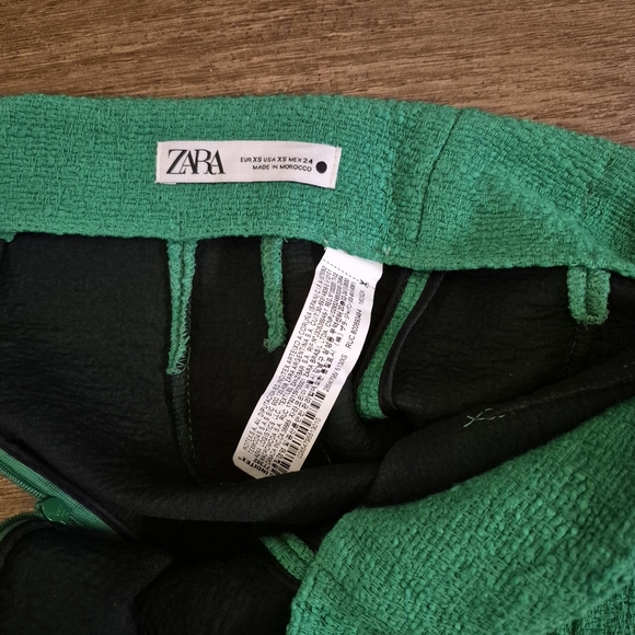 Zara Green Mini Pencil Skirt Casual - Picture 4 of 4
